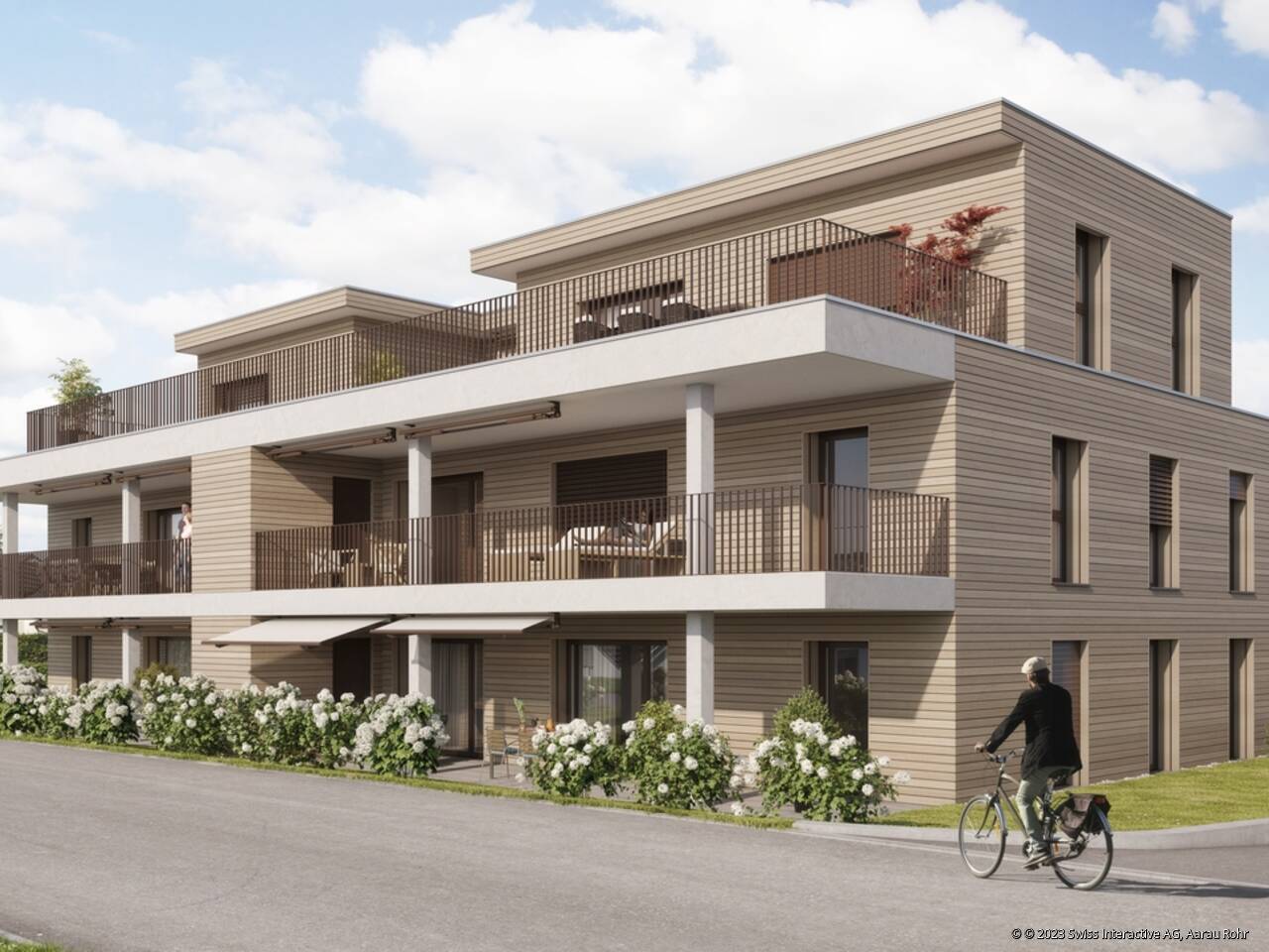 Oberzelgli by Krewo - Hinterlüftete Holzfassaden mit Betonelementen 