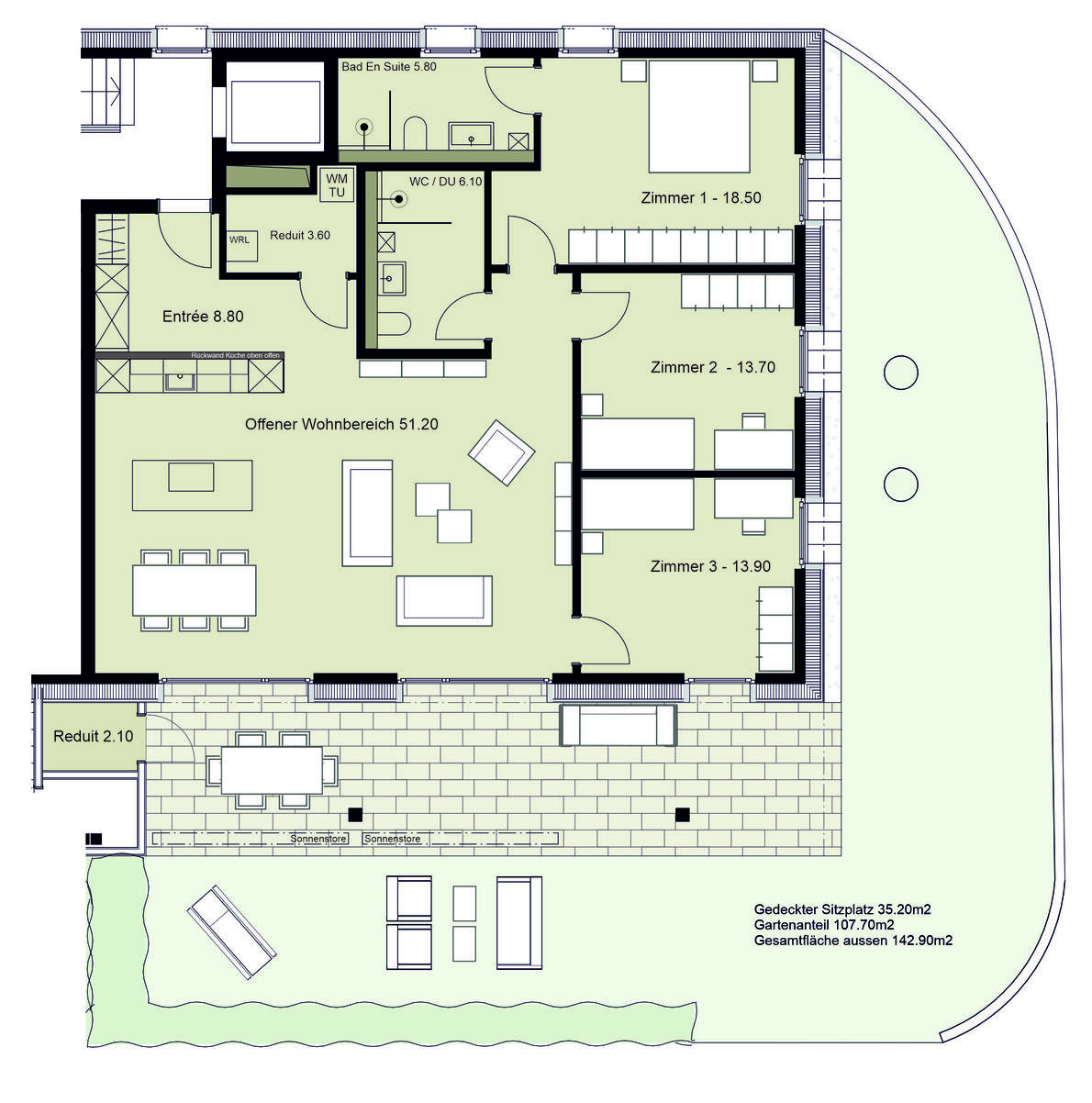Grundriss A1 - 1:100
