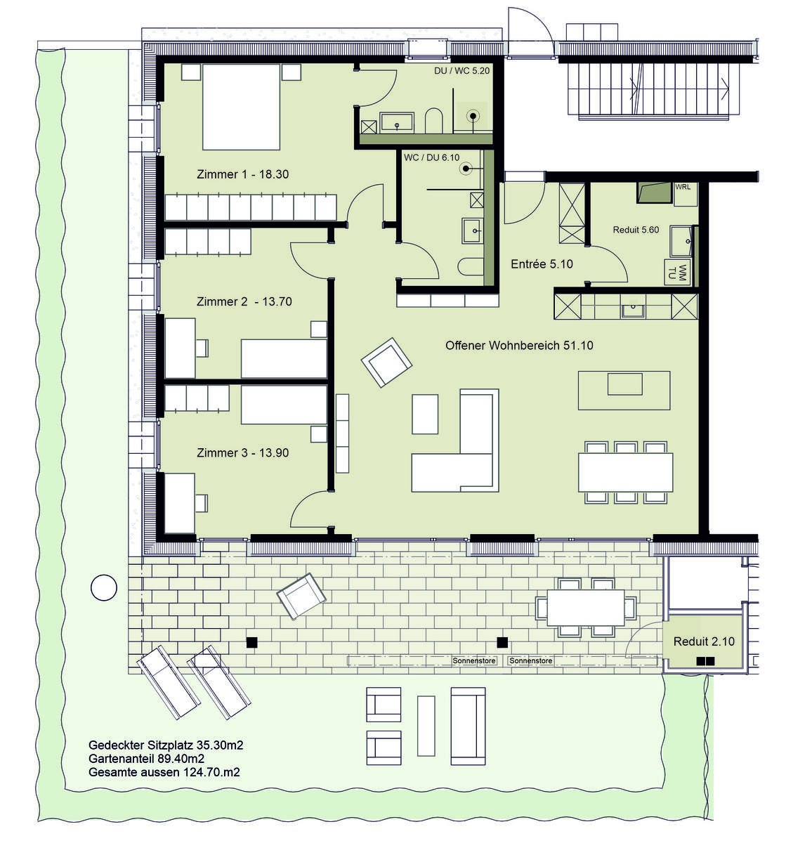 Wohnung A2 - Print A4