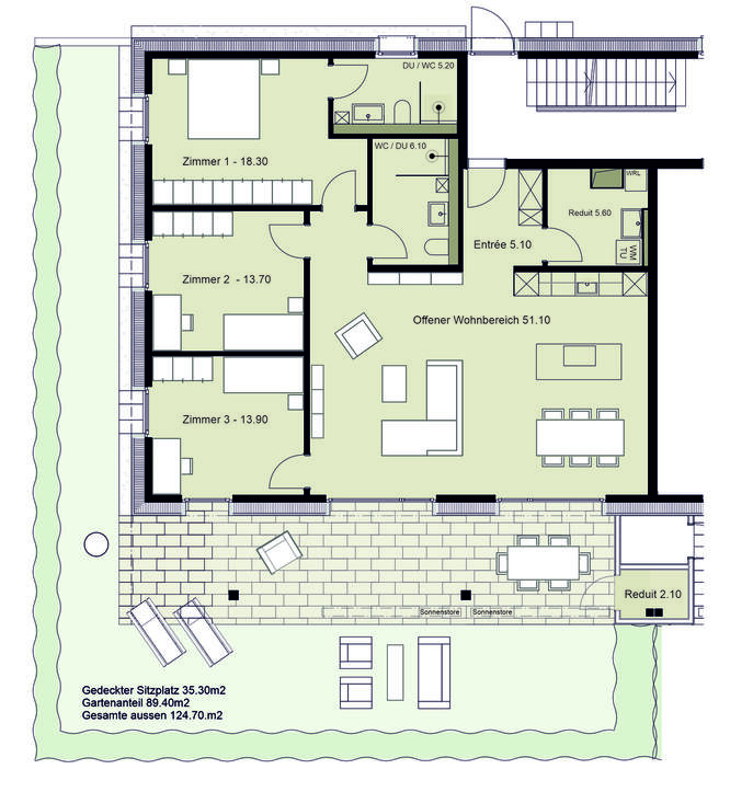 Wohnung A2 - Print A4