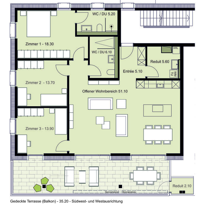 Grundriss Wohnung A4