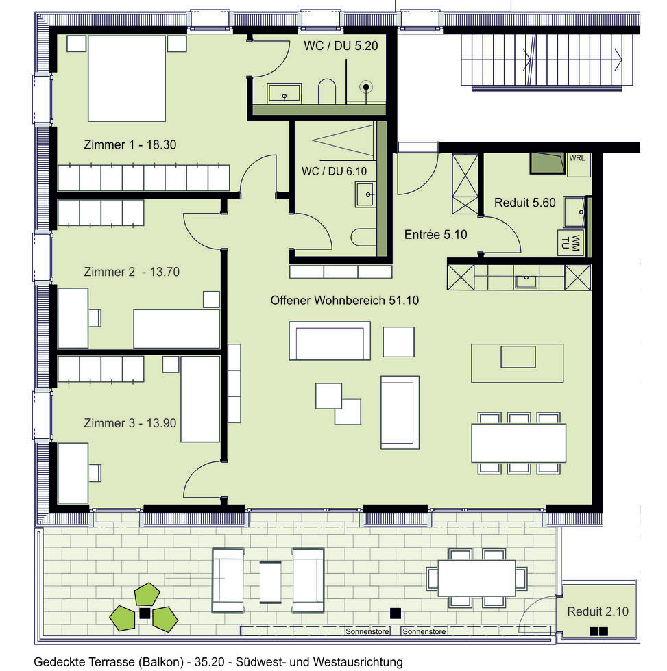Grundriss Wohnung A4