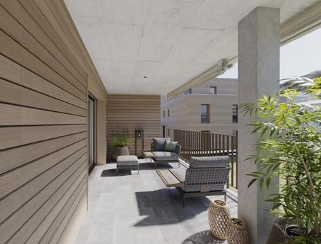 Holz - Beton Fassaden