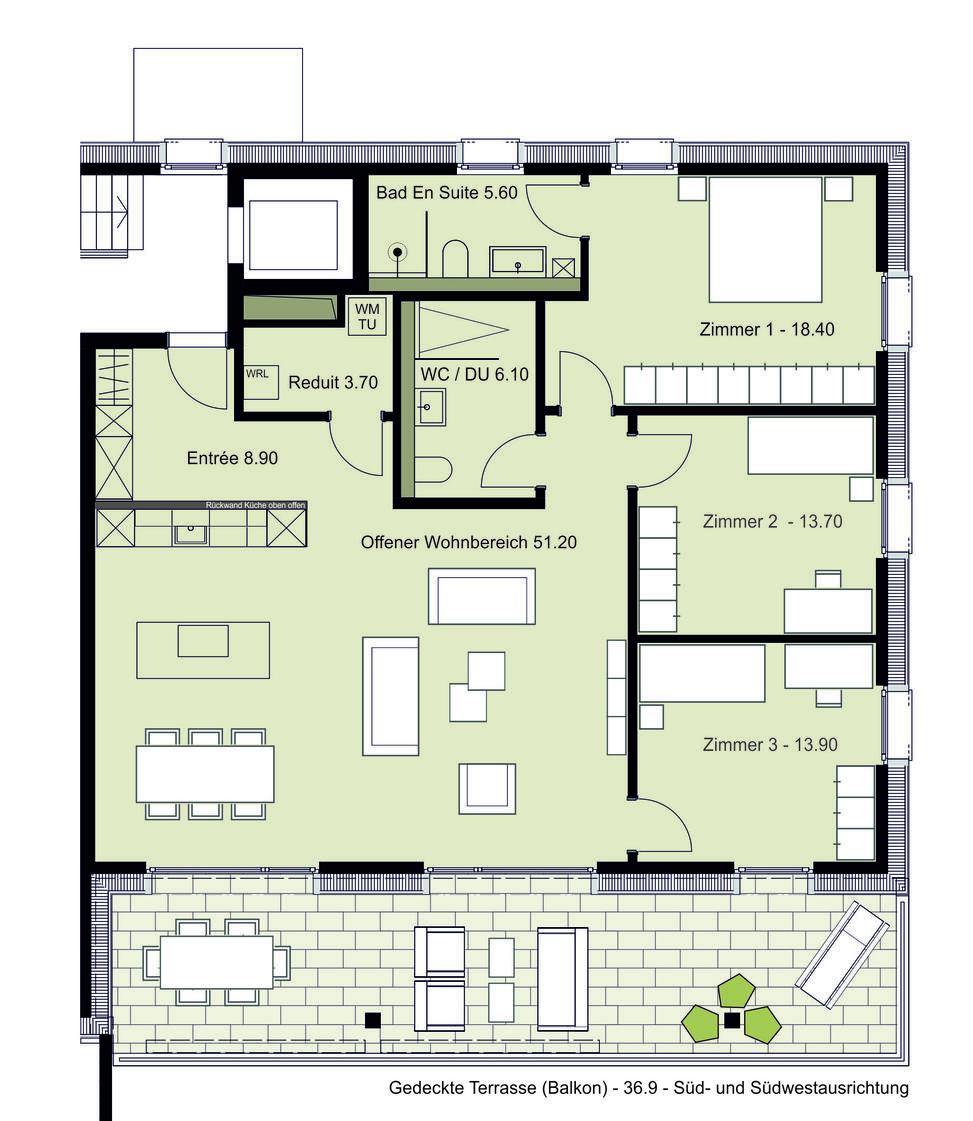 Grundriss Wohnung B3